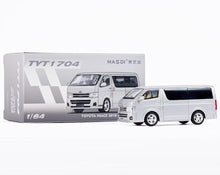 Load image into Gallery viewer, Masdi 1:64 2010 Silver Hiace Mini Van MPV Sports Model Diecast Metal Car New Collection