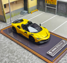 Load image into Gallery viewer, U2 1:64 Yellow SF90 Spider Super Racing Sports Model Diecast Resin Car Box