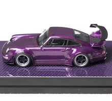 Load image into Gallery viewer, Flame 1:64 Purple Carbon RWB 964 Sports Model Diecast Metal Car New Collection