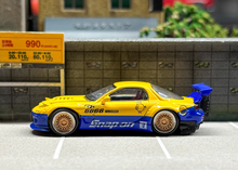 Load image into Gallery viewer, Master 1:64 JDM Yellow RX7 FD Pandem Racing Sports Model Diecast Metal Car New Collection