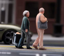 Load image into Gallery viewer, 1:64 Painted Figure Model Miniature Resin Diorama Toy Sand Aged Elderly Couple