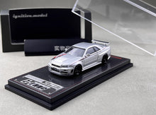 Load image into Gallery viewer, IG 1:64 Silver Skyline GTR R34 Z-tune CRS Sports Model Diecast Metal Car New Collection