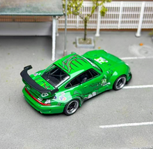 Load image into Gallery viewer, Flame 1:64 Green Dinosaur #43 RWB 993 Sports Model Diecast Metal Car New Collection
