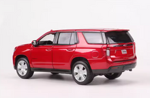 Load image into Gallery viewer, Maisto 1:26 Red 2021 Chevrolet Tahoe Full Size SUV Model Diecast Metal Car