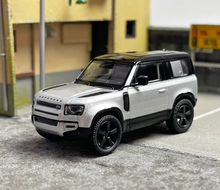 Load image into Gallery viewer, TW 1:64 Silver Defender 90 SUV Off Road Sports Model Diecast Metal Car