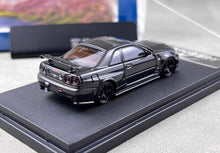 Load image into Gallery viewer, Fuji 1:64 Black Carbon Skyline GTR R34 Nismo Z-Tune Model Diecast Metal Car