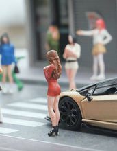 Load image into Gallery viewer, 1:64 Painted Figure Mini Model Miniature Resin Diorama Sand Girl Red Wrap Skirt New