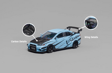 Load image into Gallery viewer, CM 1:64 Blue JDM Lancer Evo X 10 Varis Sports Model Diecast Metal Car New Collection