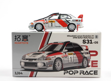 Load image into Gallery viewer, Poprace 1:64 Lancer Evolution EVO IV Rally 1 Sport Model Diecast Metal Car New Collection