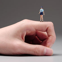 Load image into Gallery viewer, 1:64 Painted Unpainted Figure Model Miniature Resin Diorama Sand Police Woman New