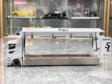 Load image into Gallery viewer, GCD 1:64 White LB Fuso Super Great Transport Truck Model Diecast Metal Car New Collection