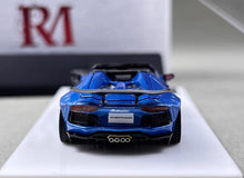 Load image into Gallery viewer, RM 1:64 Blue Aventador LP700-4 LBWK Sports Model Diecast Metal Car New Collection