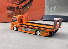 Load image into Gallery viewer, Supcar 1:64 Orange H300 Flatbed Trailer Truck Model Diecast Metal Car New Collection