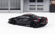 Load image into Gallery viewer, DCM 1:64 Black Novitec 488 Pista Racing Sports Model Diecast Metal Car New