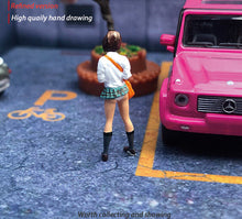 Load image into Gallery viewer, 1:64 Painted Figure Mini Model Miniature Resin Diorama Pretty Girl Mini Skirt W