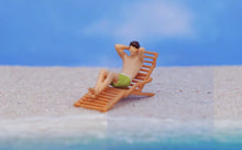 Load image into Gallery viewer, 1:64 Painted Figure Model Miniature Resin Diorama Beach Chair Bikini Seaside Toy Collection