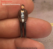 Load image into Gallery viewer, 1:64 Painted Figure Mini Model Miniature Resin Diorama Street Tattoo Man Boy Guy