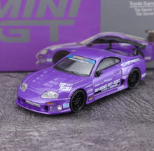 Load image into Gallery viewer, Minigt 1:64 Purple A80 GT300 Top Secret Sports Model Diecast Metal Car New Collection