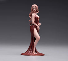 Load image into Gallery viewer, 1:24 Painted Figure Model Miniature Resin Diorama Red Dining Dress Beauty Woman