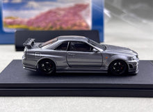 Load image into Gallery viewer, FUJI 1:64 JDM Gray Skyline GTR R34 Z-Tune Sports Model Diecast Metal Car New Collection