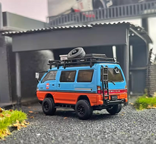 Load image into Gallery viewer, Autobots 1:64 Blue Gulf Delica Camper Off Road Van Model Diecast Metal Car New