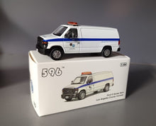 Load image into Gallery viewer, 1:64 596 White LA Coroner E350 Super Duty Wagon Van Model Diecast Metal Car