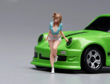 Load image into Gallery viewer, 1:24 Painted Figure Model Miniature Resin Diorama Sand Hot Pants Pretty Girl