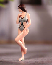 Load image into Gallery viewer, 1:64 Painted Figure Model Miniature Resin Diorama Sand Sexy Swimming Suit Girl New