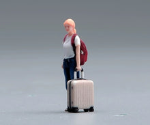 Load image into Gallery viewer, 1:64 Painted Figure Model Miniature Resin Diorama Toy Sand Woman With Luggage