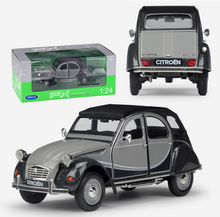 Load image into Gallery viewer, WELLY 1:24 2CV 6 Charleston Vintage Classic Model Diecast Metal Car Display