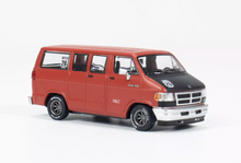 Load image into Gallery viewer, Tarmac 1:64 Red Dodge Van #26 B1500 Sports Model Diecast Metal Car New