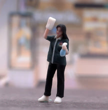 Load image into Gallery viewer, 1:64 Painted Figure Model Miniature Resin Sand Diorama Supermarket Staffs Set