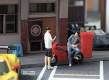 Load image into Gallery viewer, 1:64 Painted Figure Mini Model Toy Miniature Car Scenes Resin Sitting Hat Man