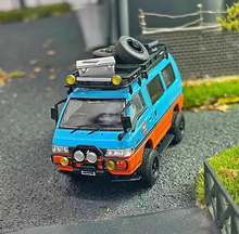 Load image into Gallery viewer, Autobots 1:64 Blue Gulf Delica Camper Off Road Van Model Diecast Metal Car New