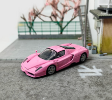 Load image into Gallery viewer, King 1:64 Pink Enzo Super Racing Sports Figure Model Diecast Metal Car New