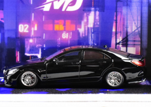Load image into Gallery viewer, MJ 1:64 HEC Black CLS 63 VIP Sedan Sports Model Diecast Metal Car New Collection