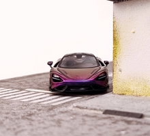 Load image into Gallery viewer, CM 1:64 Purple 765LT Super Racing Sports Model Diecast Metal Car New