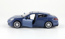 Load image into Gallery viewer, CCA 1:43 Blue Panamera Racing Sports Model Toy Diecast Metal Car BN