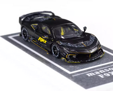 Load image into Gallery viewer, MJ 1:64 Matte Black Mansory F9XX Racing Sports Model Diecast Metal Car New Collection