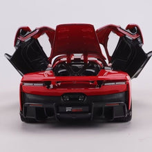 Load image into Gallery viewer, Bburago 1:24 Red F80 Racing Sports Open Model Diecast Metal Car New Collection