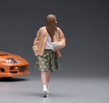Load image into Gallery viewer, 1:24 Painted Figure Model Miniature Resin Diorama Walking French Sytle Girl Lady