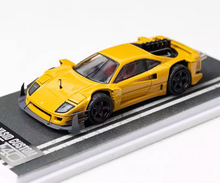 Load image into Gallery viewer, DCM 1:64 Yellow F40 Custom Racing Sports Model Diecast Metal Car New Collection