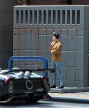 Load image into Gallery viewer, 1:64 Painted Figure Mini Model Toy Miniature Car Scenes Resin Caual Thinking Man