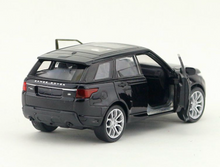 Load image into Gallery viewer, WELLY 1:36 Black Range Rover Sports SUV Model Diecast Toy Metal Car BN