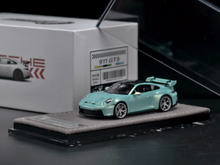 Load image into Gallery viewer, ZJWJ 1:64 Cyan 911 GT3 Sports Model Diecast Resin Car New Collection