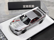 Load image into Gallery viewer, BZMW 1:64 Silver Decal Skyline GTR R34 NISMO Z-Tune Model Diecast Resin Car