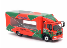 Load image into Gallery viewer, UM 1:64 Orange 500 HINO Ranger Transporter Truck Model Diecast Metal Car New Collection