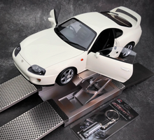 Load image into Gallery viewer, LCD 1:18 White JDM Supra A80 Coupe Racing Sports Model Diecast Metal Car New