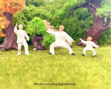 Load image into Gallery viewer, 1:64 Painted Figure Mini Model Miniature Resin Diorama Tai Chi Grandpa Grandma