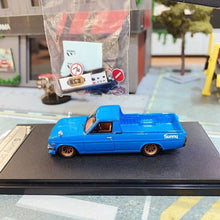 Load image into Gallery viewer, SH 1:64 Blue Datsun Sunny Pickup Truck Accessory Model Diecast Resin Car